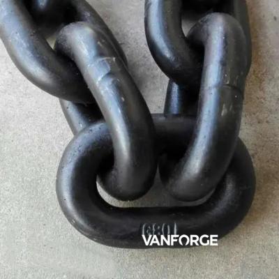 Durable CM490 CM690 Offshore Mooring Chain High Tensile Strength Hot Dip Galvanized