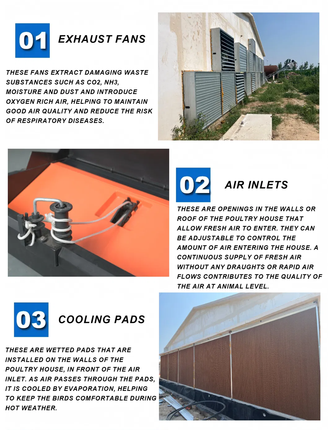 Dust Resistant Air Inlet System Automatic Control For Poultry To Enhance Bird Health