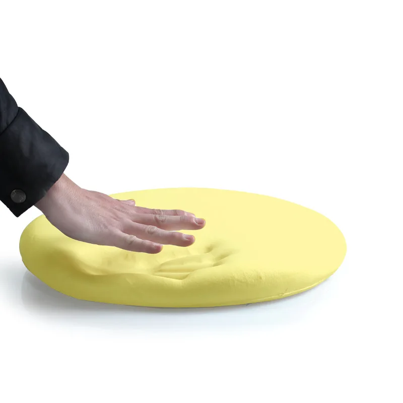 Non-Slip Solid Color Dining Room Seat Cushion with Memory Foam Filler and Massage Feature