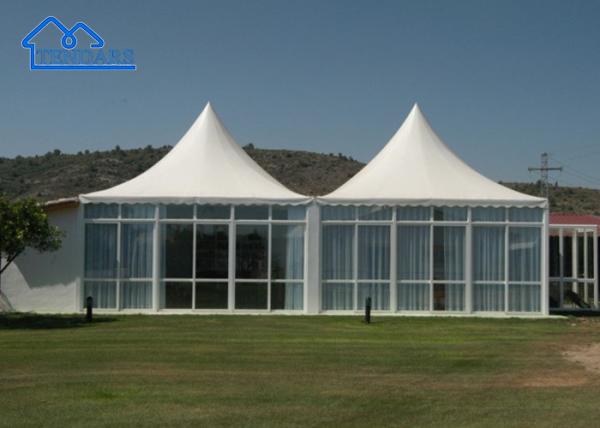 Custom Novo PVC 100% à prova de chuva 3x3m 4x4m 5x5m 6x6m Alumínio Quadro Marquee Pagoda Tenda para Venda