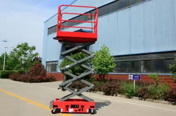 Self Propelled Boom Lift 10m Outdoor Aerial Working Equipment Scissor Structure
