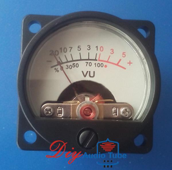 DC 500μA Digital VU Meter Panel Cut Out 34mm With 12V Warm Back Light Inside