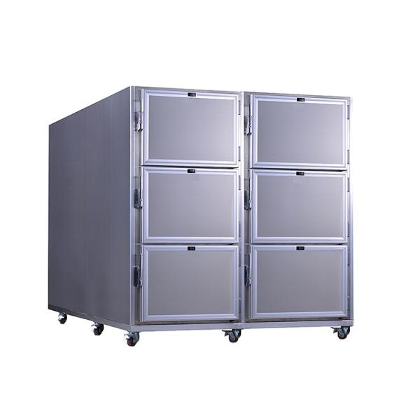 6 Bodies Mortuary Body Fridges 220v 50hz Body Freezer Morgue