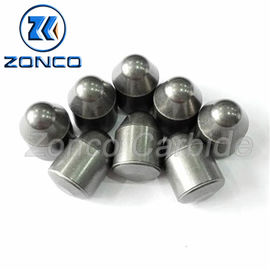 Tungsten Carbide Conical Mining Button Silver Color Customized