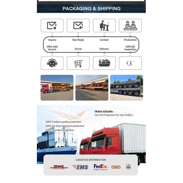 Grade Heavy Duty Self-dumping Cattle Carrier Trailer for Livestock Transport Truck