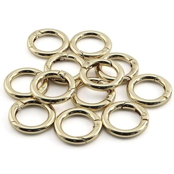 Крюки зажима щелчковые оцинковывают оборудование сумки пряжек DIY колцеобразных уплотнений весны сплава вспомогательное