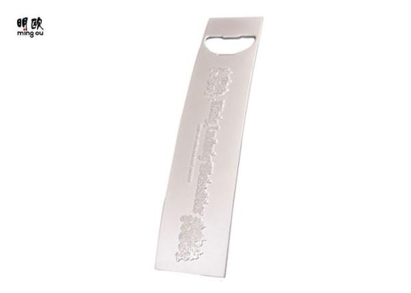 Lightweight Embossed Logo Custom Metal Beer Bottle Opener Bar For Promotion