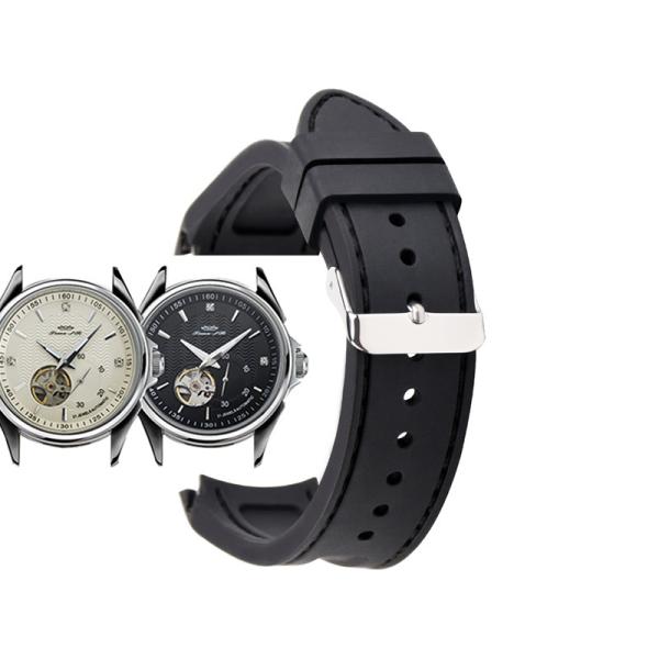 Толстые ремешки для часов силиконовой резины, стиль людей изогнули ремешки