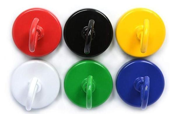 Super Strong Colorful Magnetic Adhesive Hooks for Refrigerator