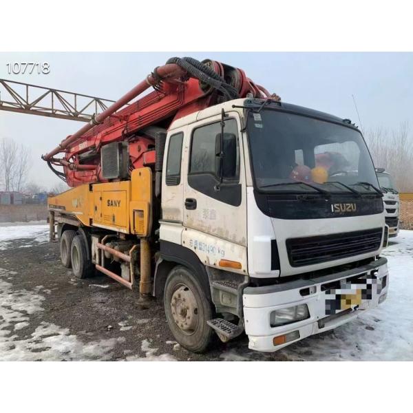 2010 Использованный бетонный насос SY5313THB Mercedes Isuzu Нагрузчик монтированный насос