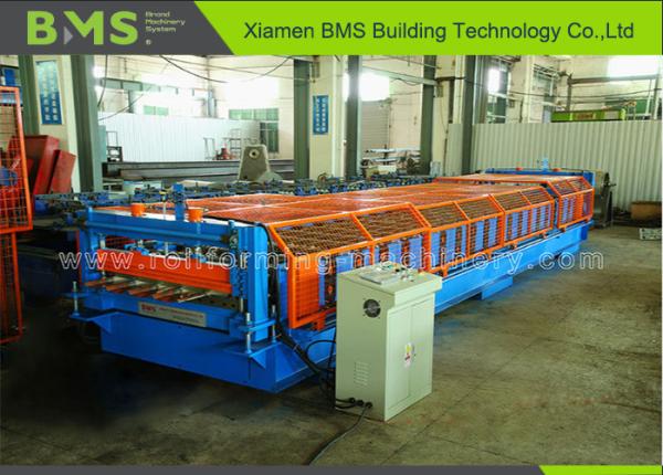 20 Steps Stainless Steel Roofing Panel Roll Forming Machine High Productivity For USA