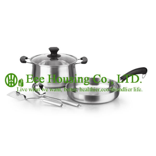 cookware with stainless steel manufactuer in China, kitchenware for sale, fry pan, woks,soup pot,milk pot for kitchen