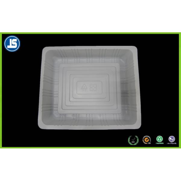 Biodegradable Square White PS Blister Packaging Tray , Baking Biscuit Trays