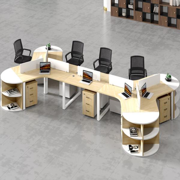 Workspaces Office Furniture Wooden Desk And Chair Combination For 3/6 People