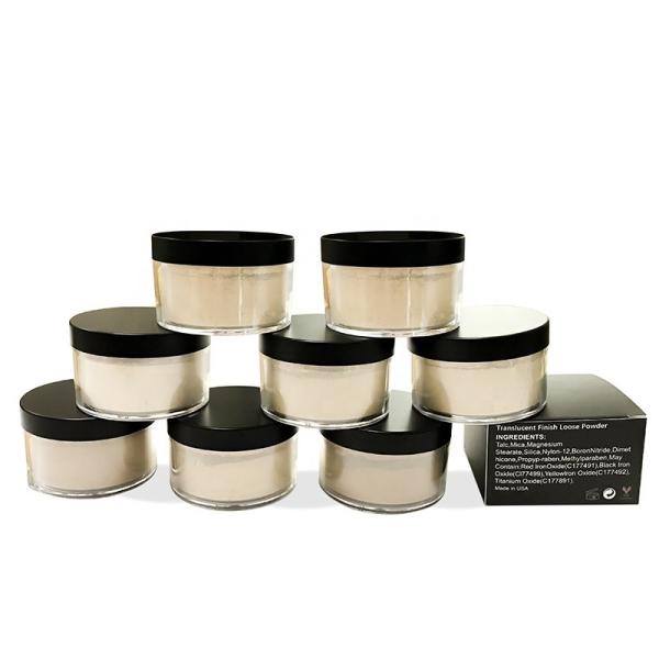 Cosméticos do vegetariano do pó pó mineral fraco da composição de 8 da cor translúcida do ISO