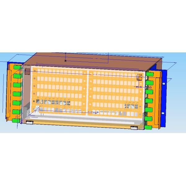 Rack Mount Industrial Fiber Optic Patch Panel Modularity For Mix Connection
