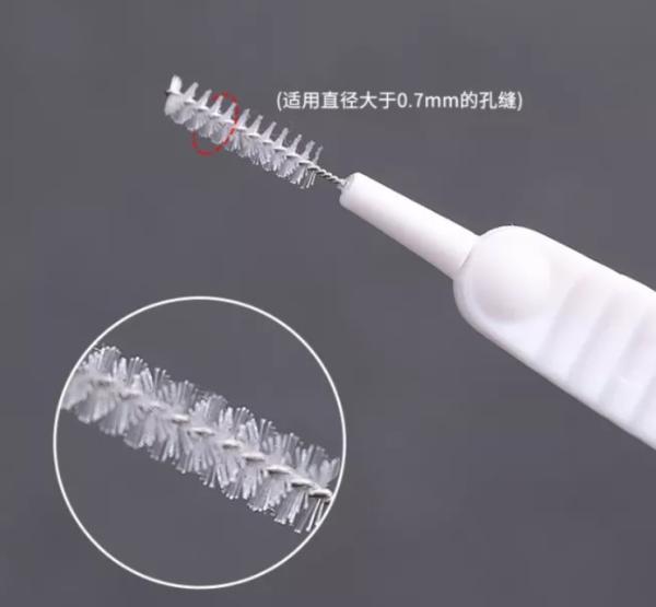 Houseware Shower Head Outlet Hole Phone Plastic Handle Mini Cleaning Brush
