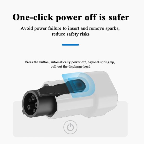 IP55 Rated 3.5kw Type1 Electric Car Discharger v2l 220V Home Power AC J1772 Charging Output for Cars Camping 16A Type1 V2L