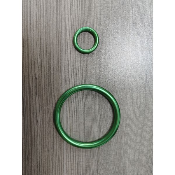 Lightweight Anodizing Finish Green Aluminum Sling Ring For Comfortable Baby Carrier