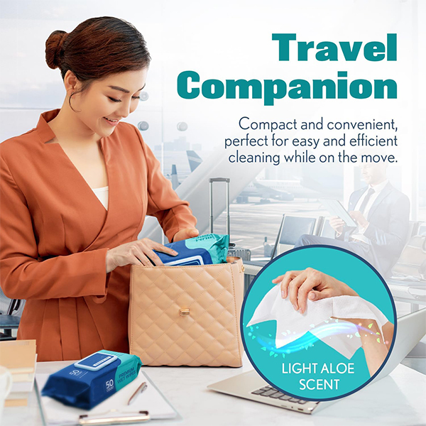 Lingettes nettoyantes pour le corps jetables XXL à l'aloe vera en gros