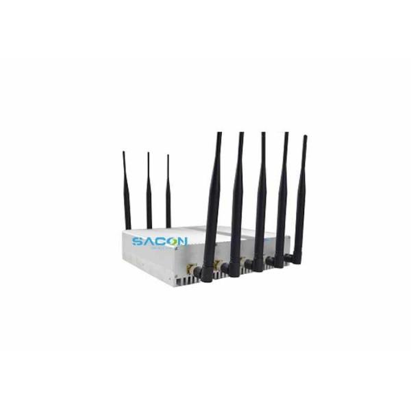 18W Output Power 8 Channels Signal Jammer with 40m Jamming Range for Mobile Phone Blocker and WiFi GPS Jammer
