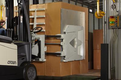 Wooden Carton Clamps Forklift Attachments With Superior Arm Slide Bearing
