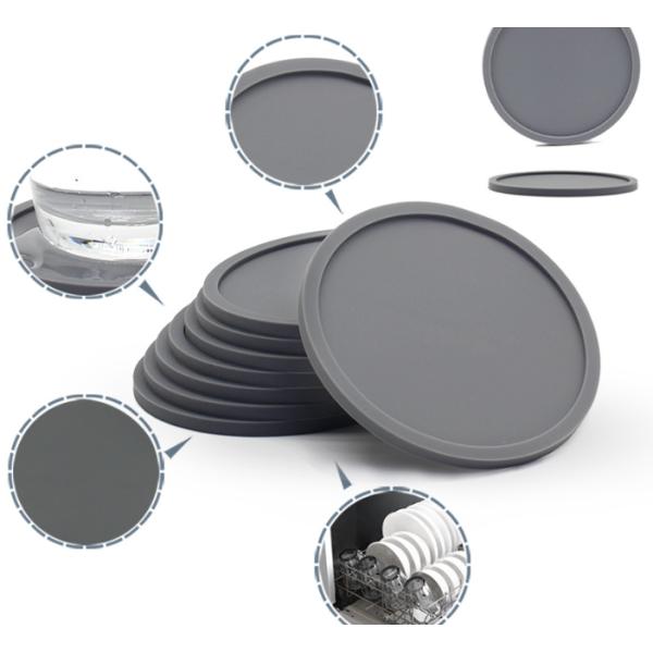 Food Grade Coaster Plate Silicone Mat Resistant To Heat And Heat