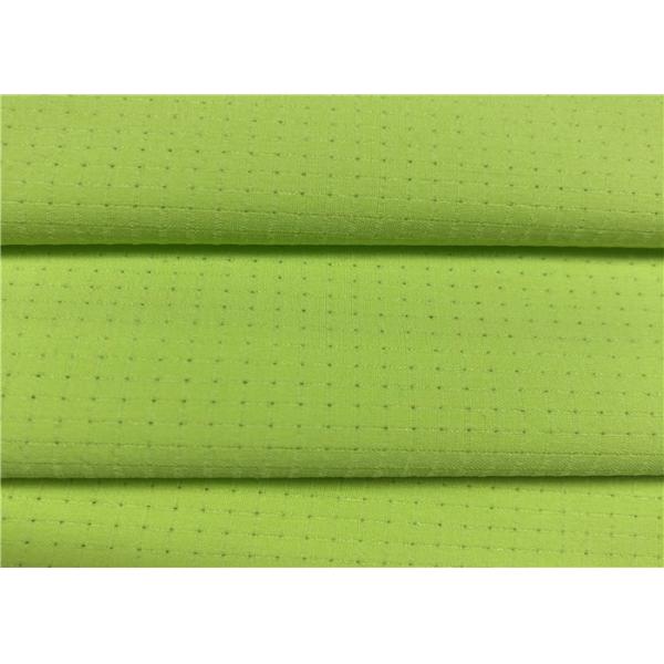 Comfortableful 100% P Breathable Outdoor Fabric , Green Water Resistant Fabric