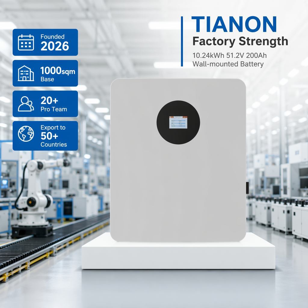 51.2V 200Ah LiFePO4 Wall-Mounted ESS Battery