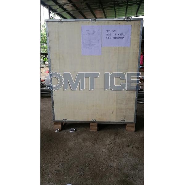 Electric Stainless Steel Ice Crushing Machine for Round Ice Block 10-100ton/24hrs Performance