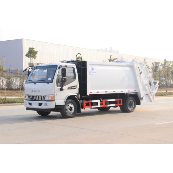JAC 6cbm Municipal Compressed Waste Collection Trucks 8tons Refuse Compactor Truck