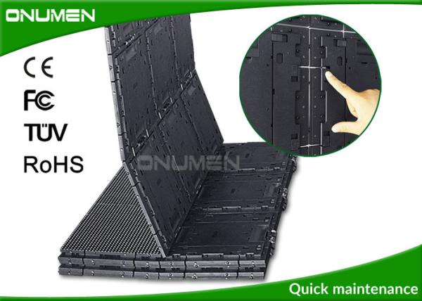 360 Degree Folded Rental LED Screen Module 192x192 mm Steel Wires Connected