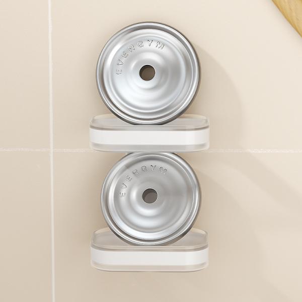 Drill-Free Plastic Shower Caddy Adhesive Shower Organizer for Bathroom and Kitchen