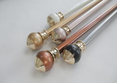 Estilo simples liga de zinco 5,8 medidores de cortina Rod preta longa extra