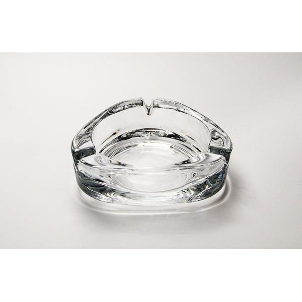 4.2 Inch Small Triangle Glass Cigarette Ashtray For Bar / Outdoor Patio