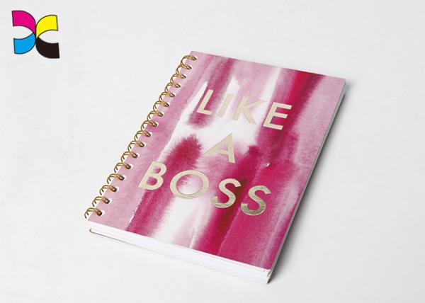 Kraft Hard Cover Recycled Spiral Notebook Printing / Paperback Printing Services