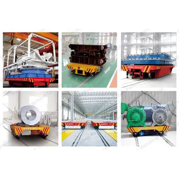 60T Capacity Electric Transfer Cart Lithium Battery Powered