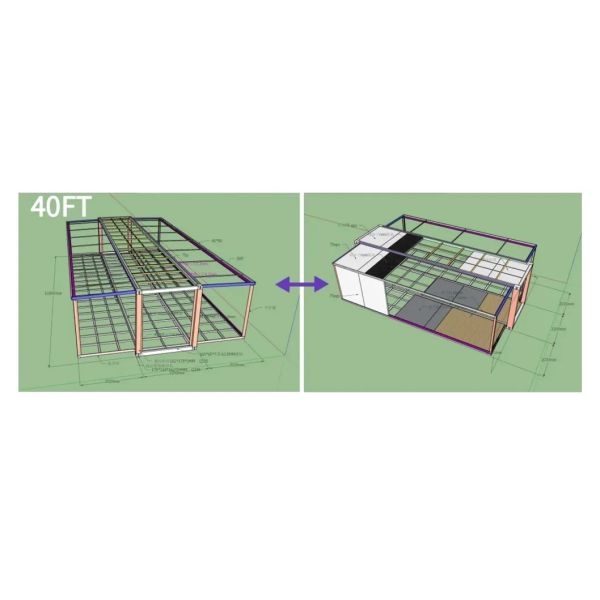 Luxury Prefab Container House with Thermal and Sound Insulation Customizable Height and Cost-effective Design