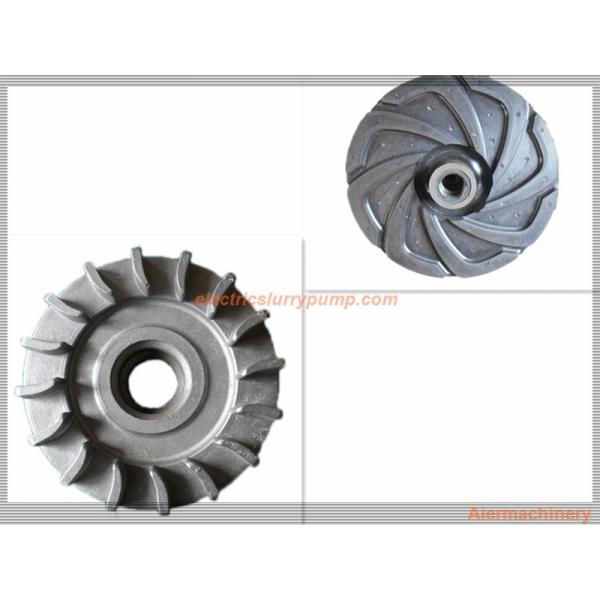 Wear Resistant Centrifugal Slurry Pump Impeller High Chrome cast iron, rubber parts