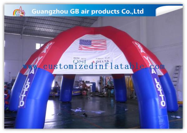 Colorful Outdoor Dome inflatable tailgate tent personalized canopy tent with 6 Legs