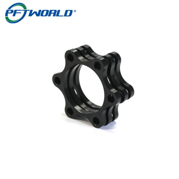 Bicycle Black CNC Machined Aluminum Parts OEM Service Fabrication