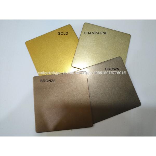Sand blast champagne color decorative stainless steel metal sheet made in china