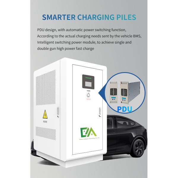 CCS1 CCS2 GBT EV Cargador rápido para vehículos eléctricos con pantalla de ajuste de emergencia de almacenamiento de energía móvil