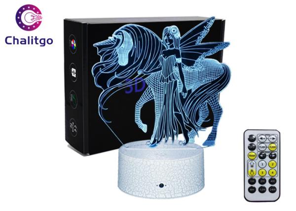 Bedside 3D LED Illusion Lamps Decorative Xmas Birthday Gifts Acrylic Night Light