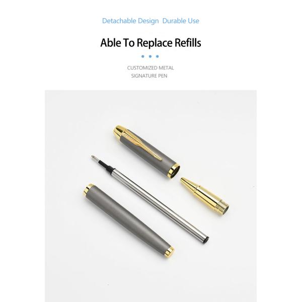 Business Gift Signature Ball Pen 0.5mm Multi Color Metal Neutral Pen