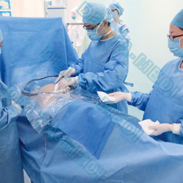 Absorbent Reinforced SP/SMS/SMMS/SMMMS  Sterile Surgical Delivery pack / Delivery Drape  with collection bag
