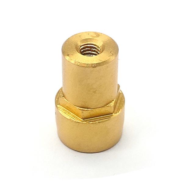 Gold Plated CNC Machining Turning Parts Brass Machined Components Terminal Connector