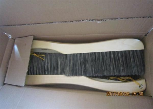 Le poil d'animal de fibre de 100% pp balaye la longue brosse de chaussure de crin de Handdle