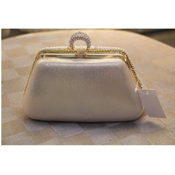 European and American high-grade diamond evening bag banquet bride tassel Clutch
