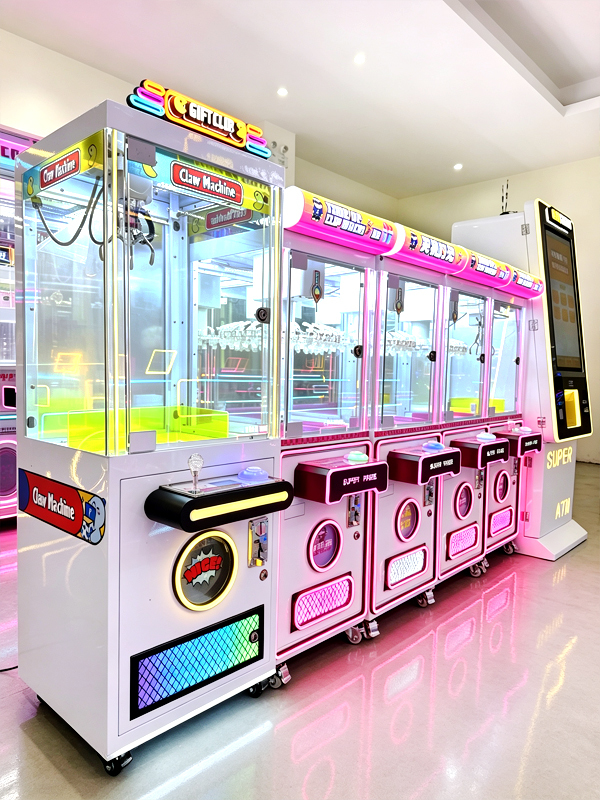 1.5m Commercial Claw Machine, Neon LED Light Coin Operated Prize Game Machine